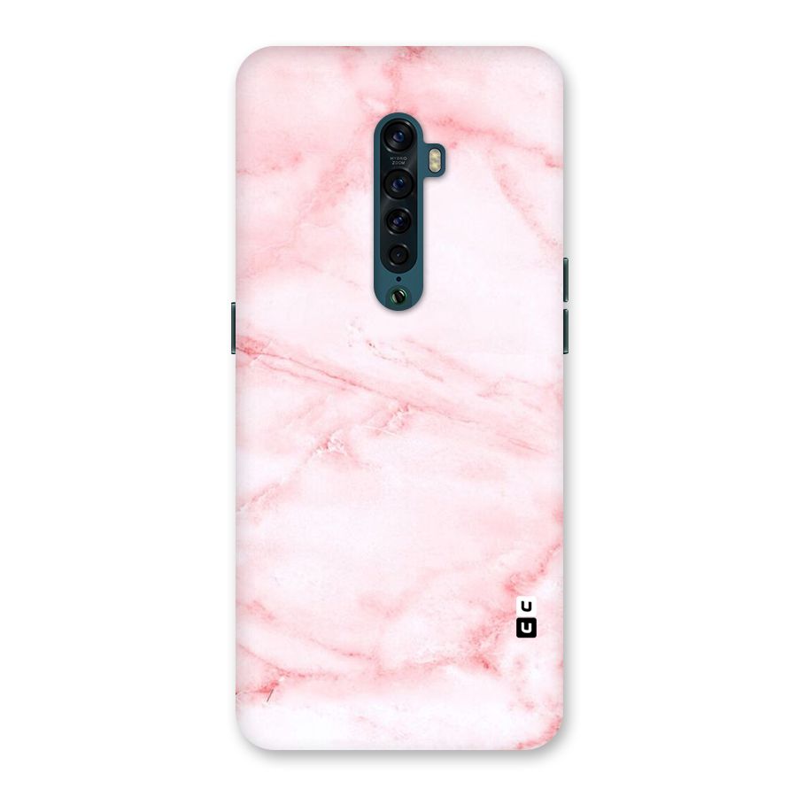 Pink Marble Print Back Case for Oppo Reno2