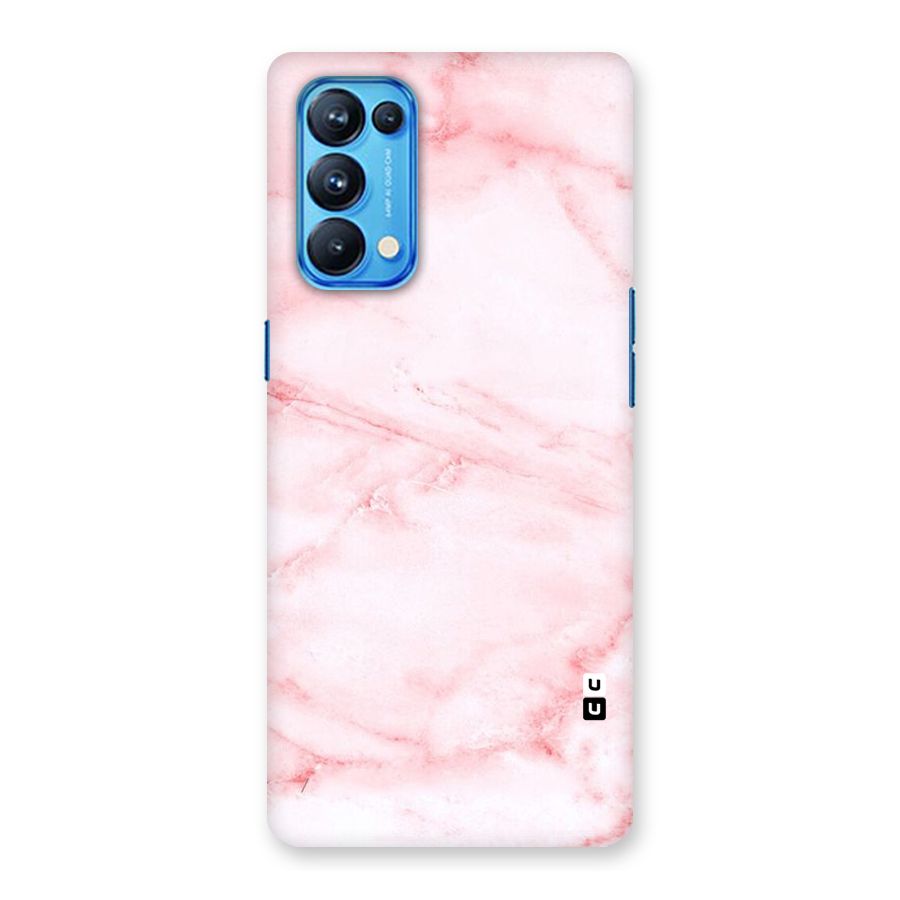 Pink Marble Print Back Case for Oppo Reno5 Pro 5G