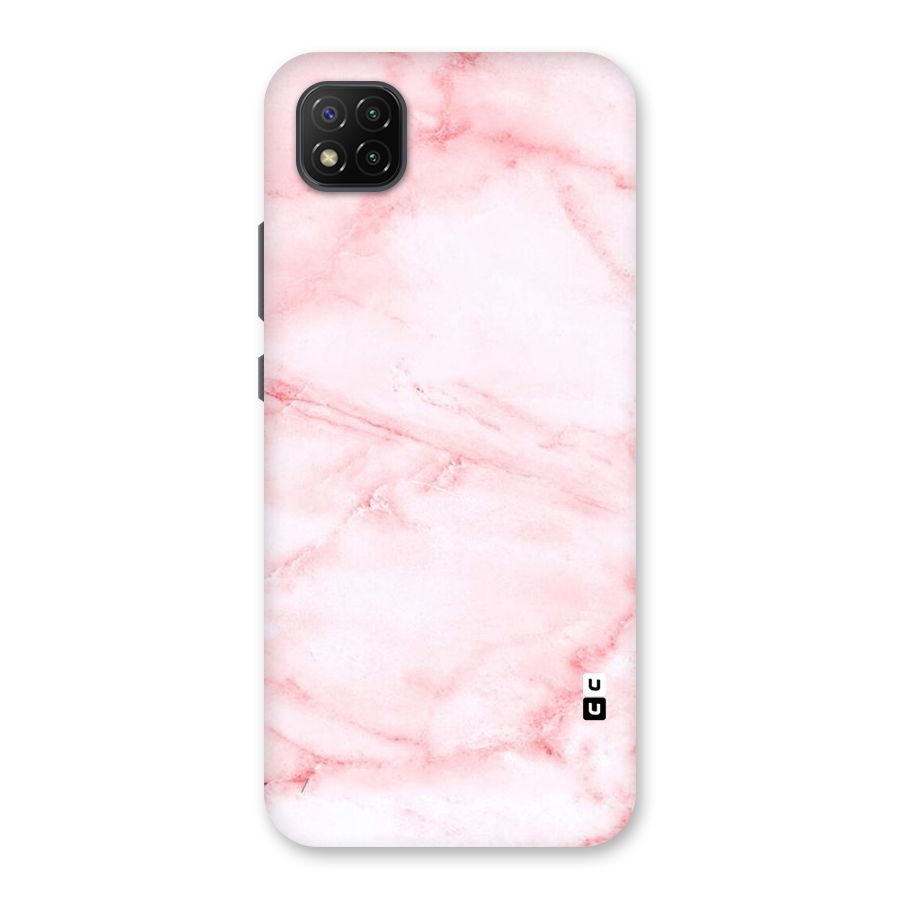 Pink Marble Print Back Case for Poco C3