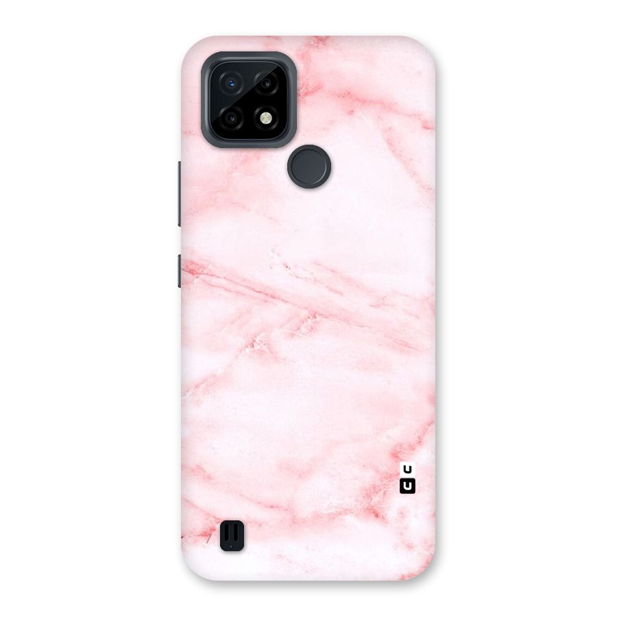 Pink Marble Print Back Case for Realme C21