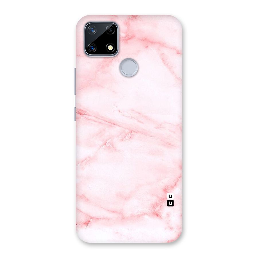 Pink Marble Print Back Case for Realme Narzo 20