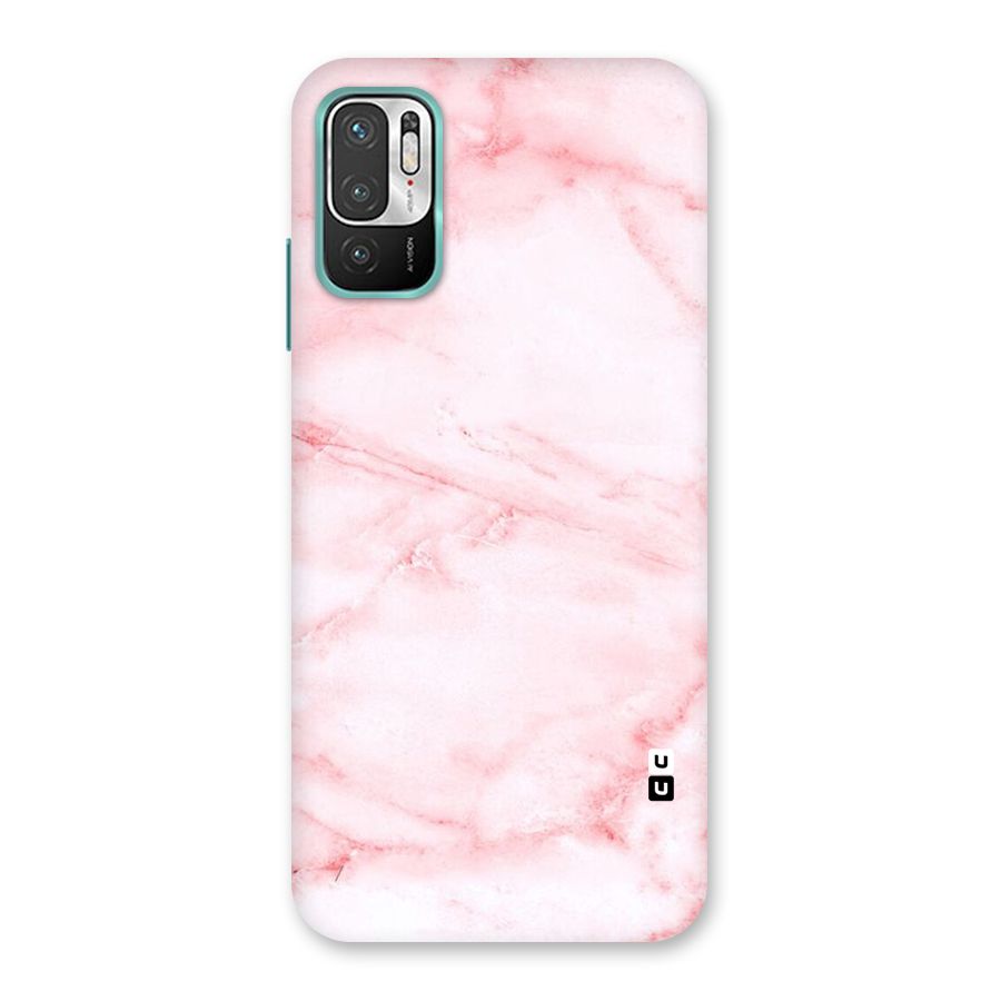 Pink Marble Print Back Case for Redmi Note 10T 5G