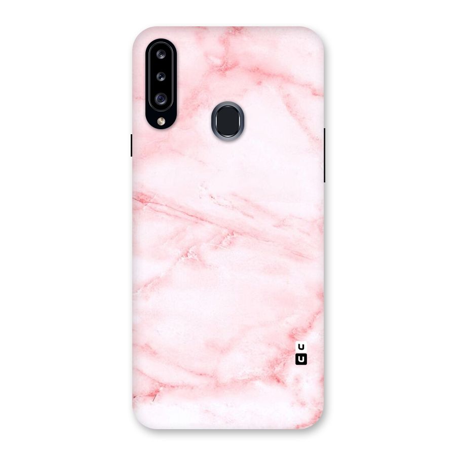 Pink Marble Print Back Case for Samsung Galaxy A20s