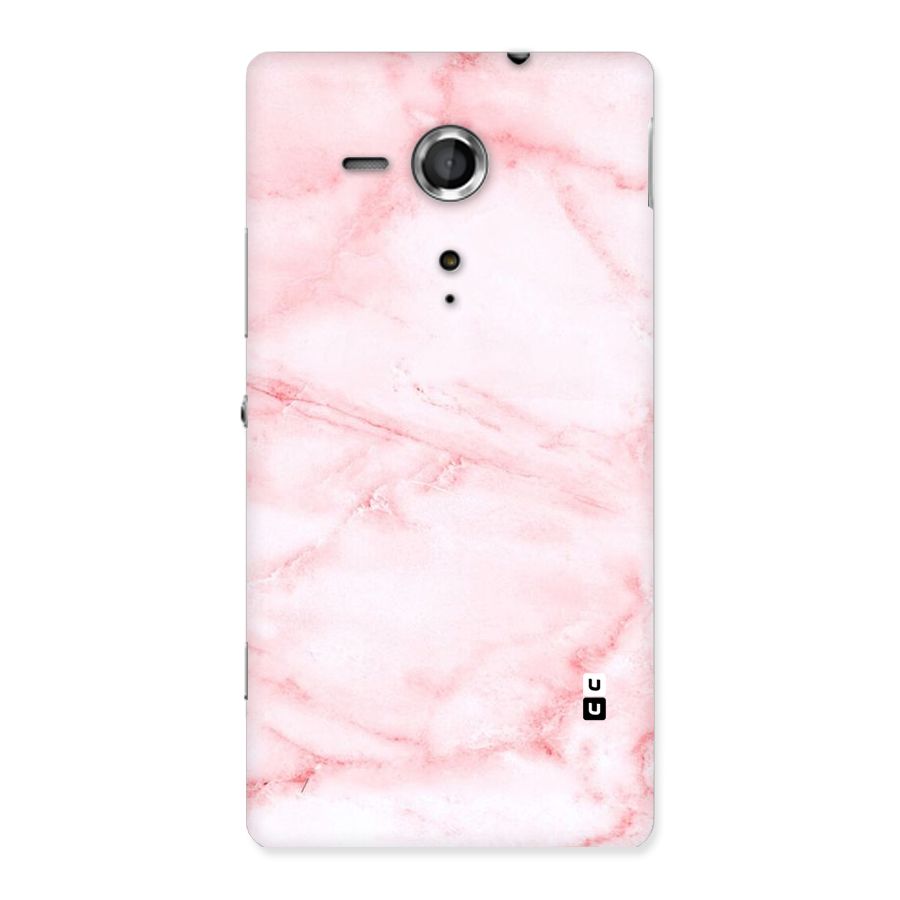 Pink Marble Print Back Case for Sony Xperia SP