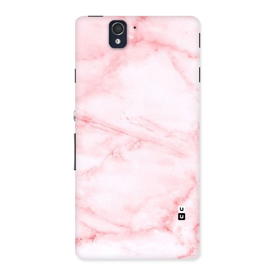 Pink Marble Print Back Case for Sony Xperia Z