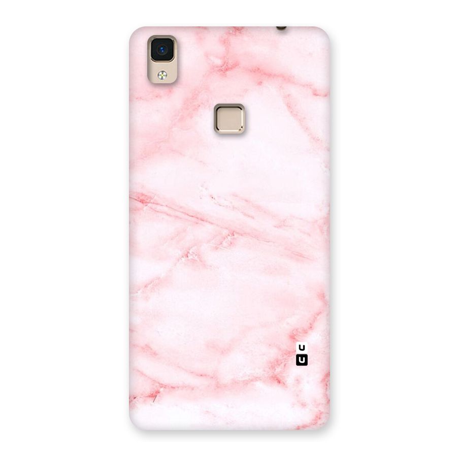 Pink Marble Print Back Case for V3 Max