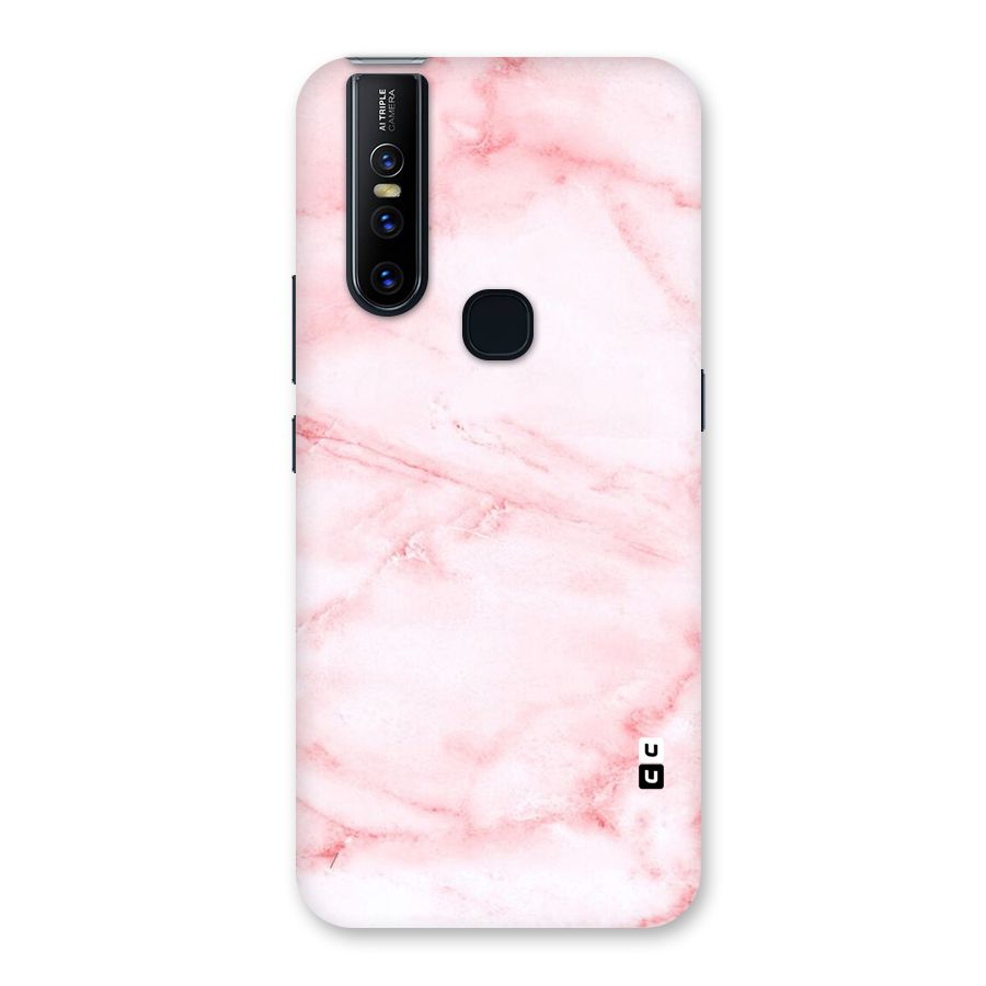 Pink Marble Print Back Case for Vivo V15