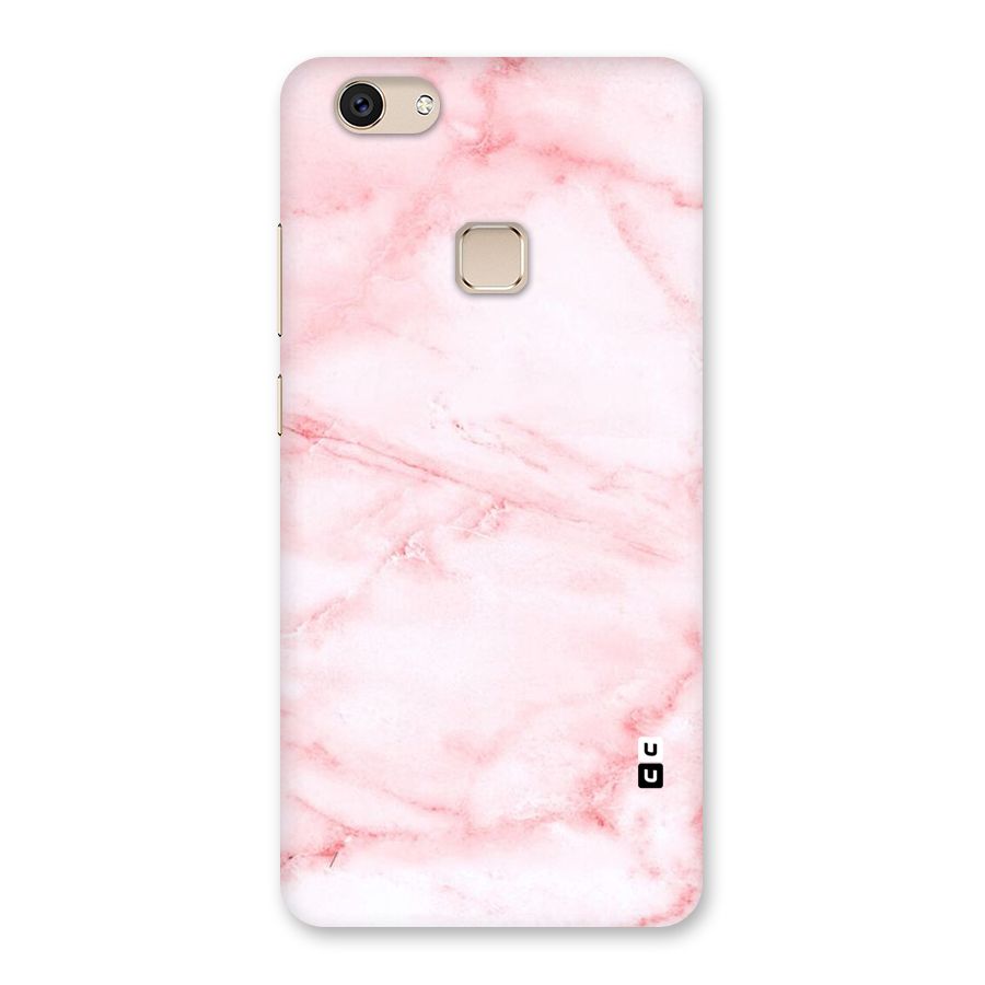 Pink Marble Print Back Case for Vivo V7