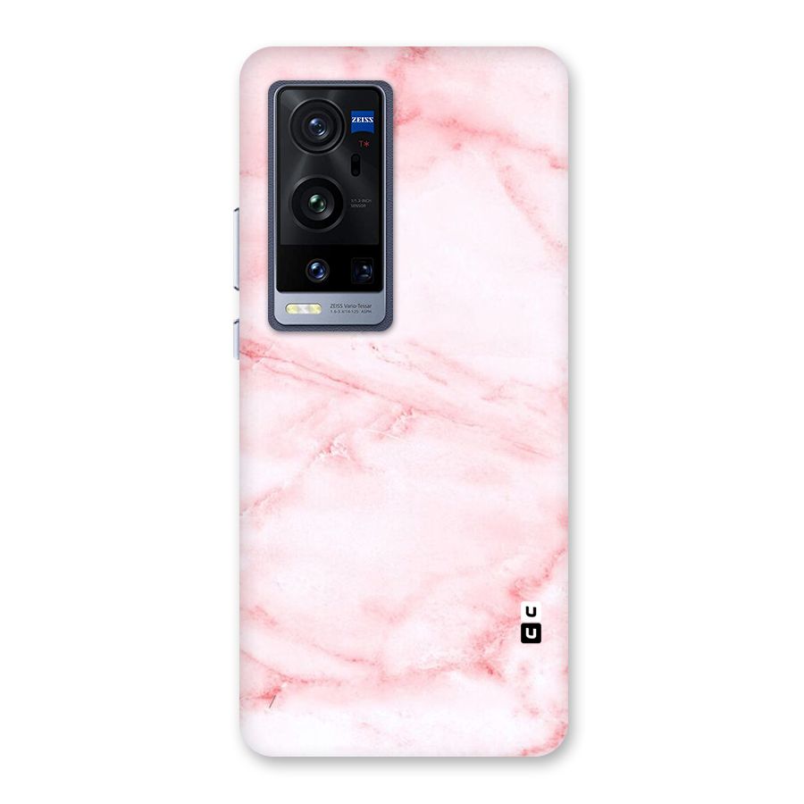 Pink Marble Print Back Case for Vivo X60 Pro Plus