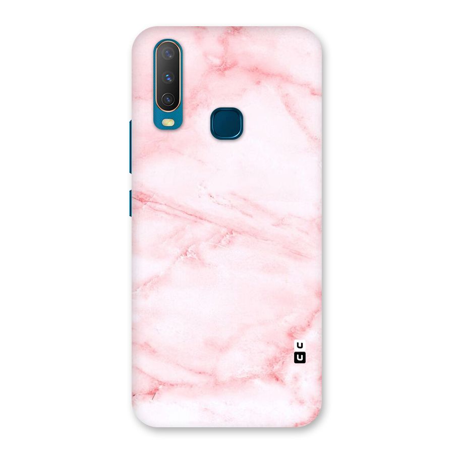 Pink Marble Print Back Case for Vivo Y11