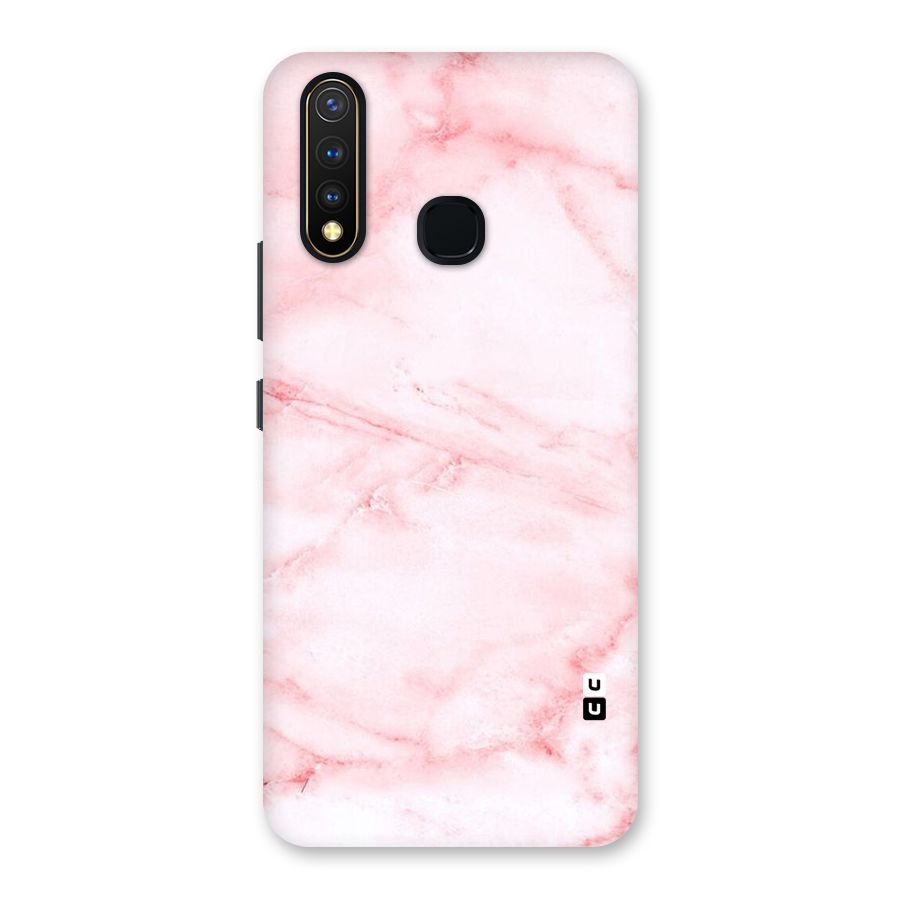 Pink Marble Print Back Case for Vivo Y19