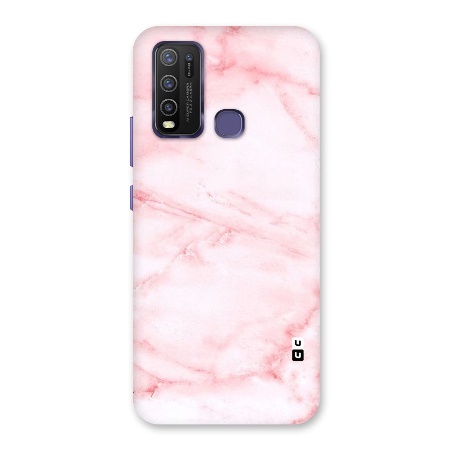 Pink Marble Print Back Case for Vivo Y50