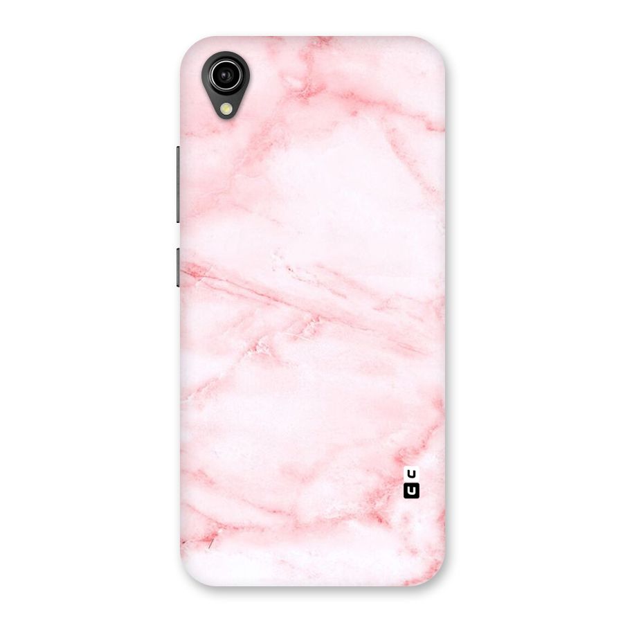 Pink Marble Print Back Case for Vivo Y90