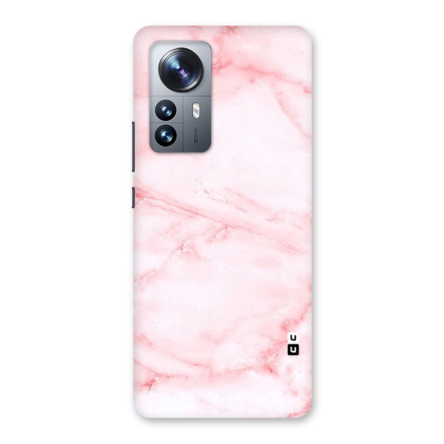 Pink Marble Print Back Case for Xiaomi 12 Pro