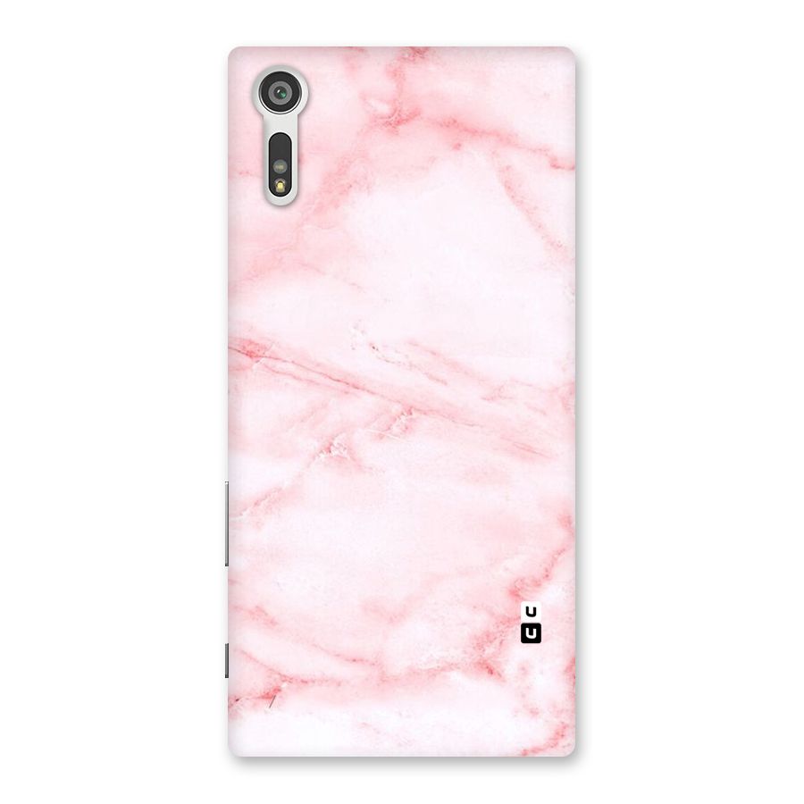 Pink Marble Print Back Case for Xperia XZ