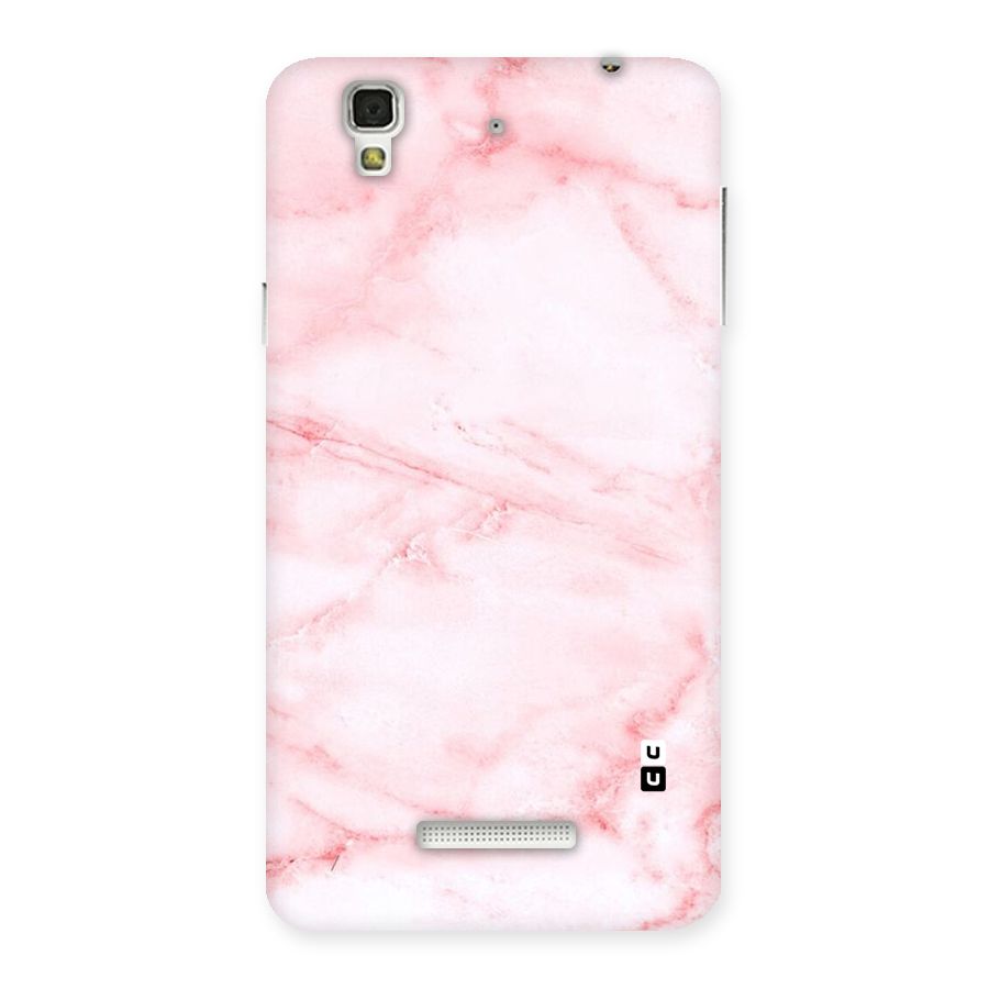 Pink Marble Print Back Case for Yu Yureka