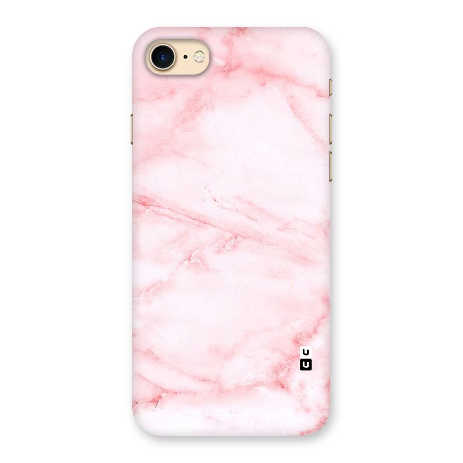 Pink Marble Print Back Case for iPhone 7