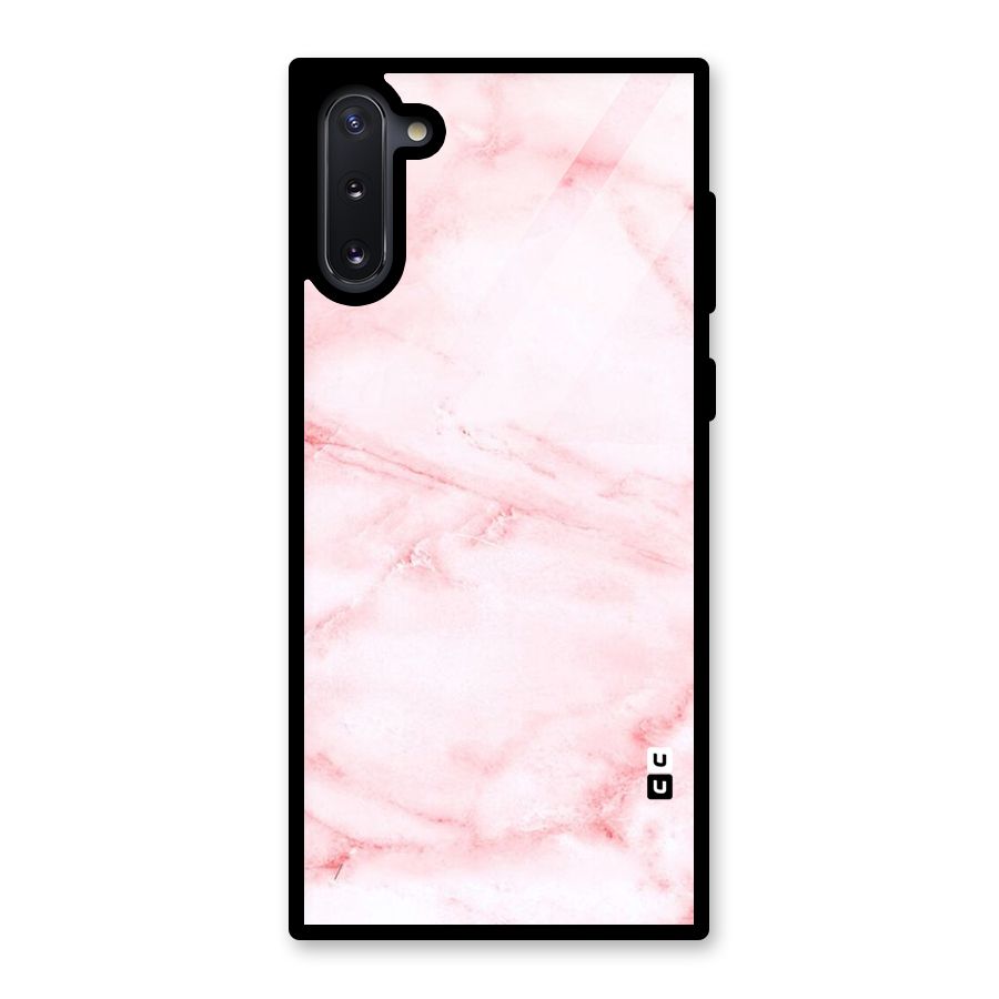 Pink Marble Print Glass Back Case for Galaxy Note 10