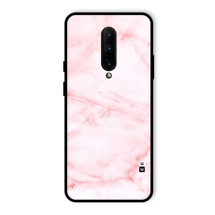 Pink Marble Print Glass Back Case for OnePlus 7 Pro