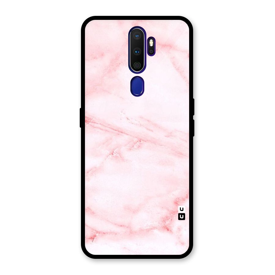 Pink Marble Print Glass Back Case for Oppo A9 (2020)