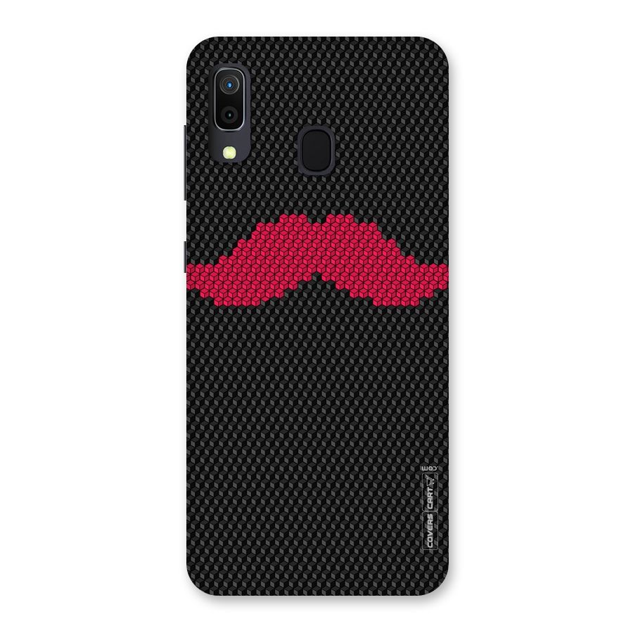 Pink Moustache Back Case for Galaxy A30