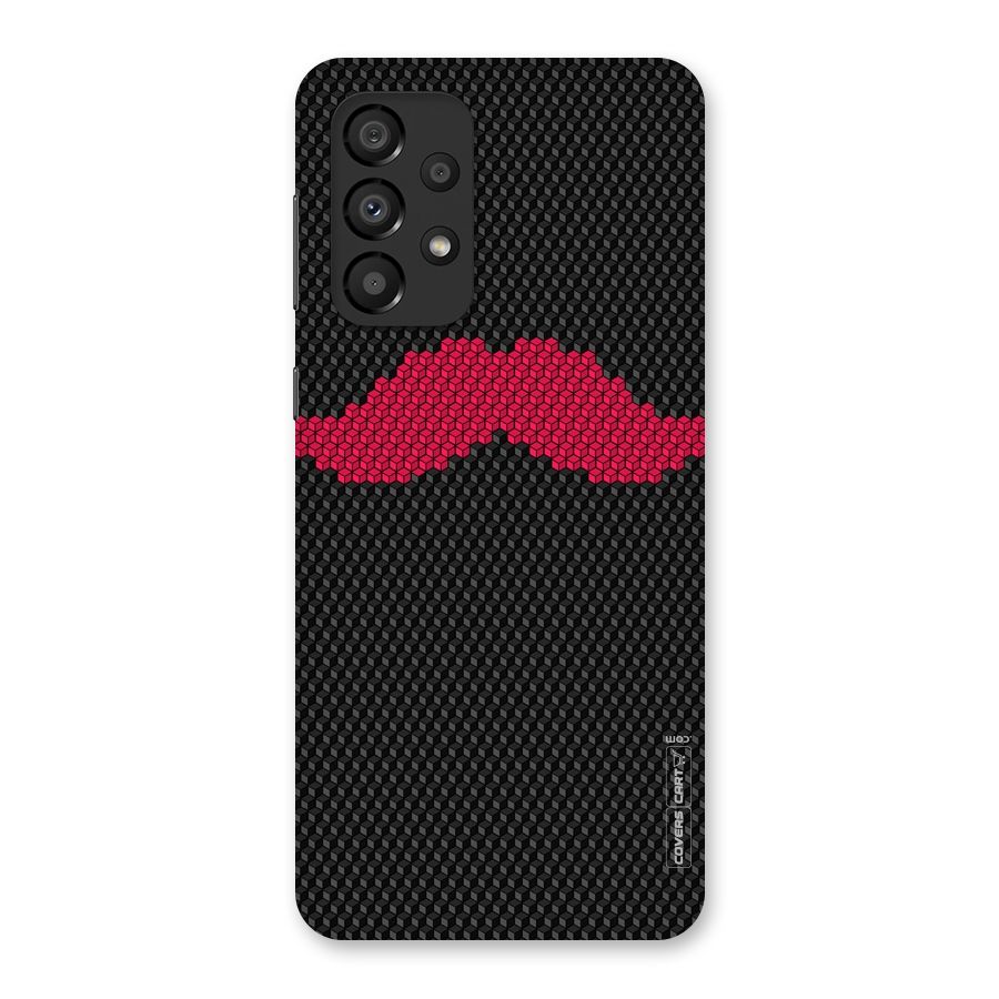 Pink Moustache Back Case for Galaxy A33 5G