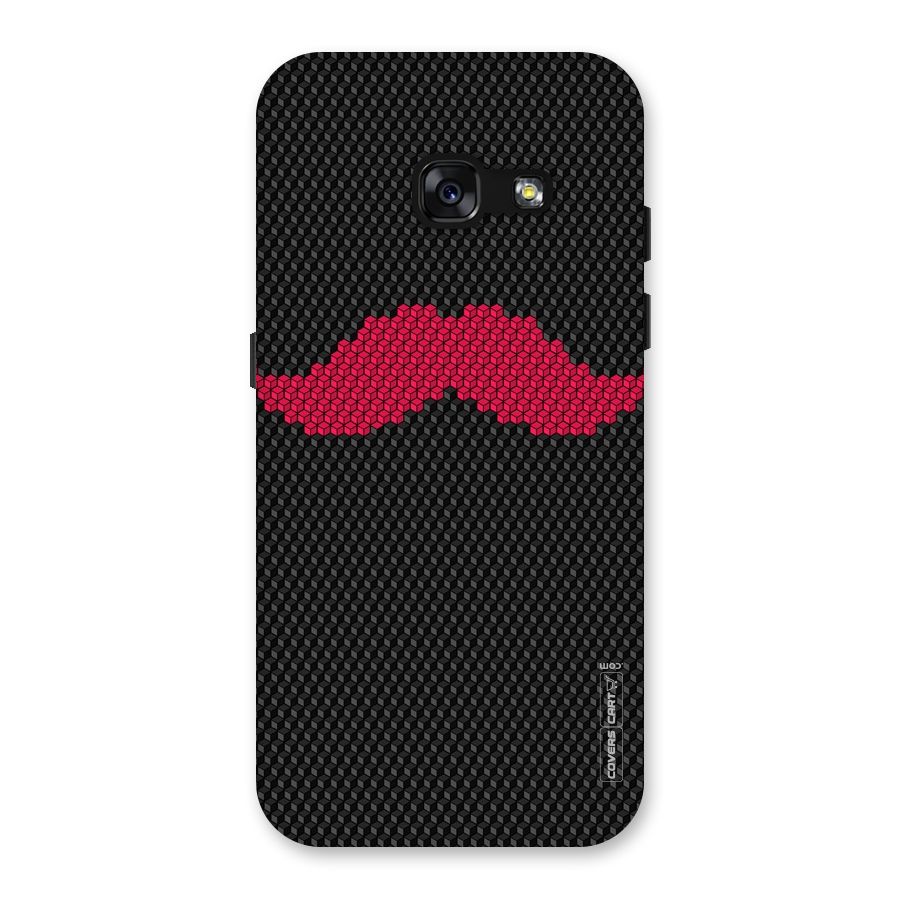 Pink Moustache Back Case for Galaxy A3 (2017)