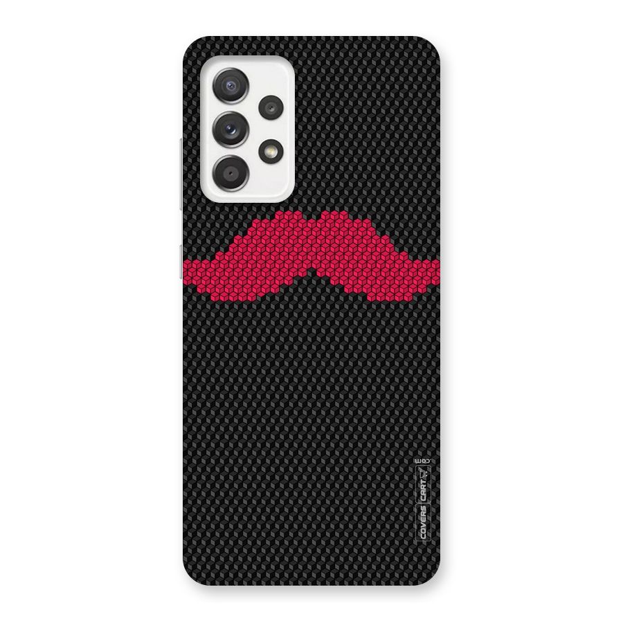 Pink Moustache Back Case for Galaxy A52