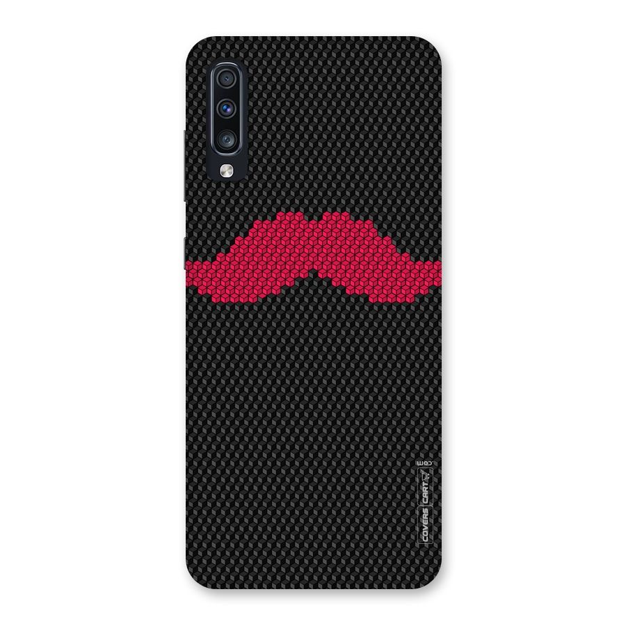 Pink Moustache Back Case for Galaxy A70
