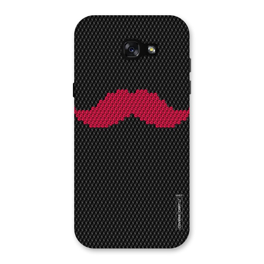 Pink Moustache Back Case for Galaxy A7 (2017)