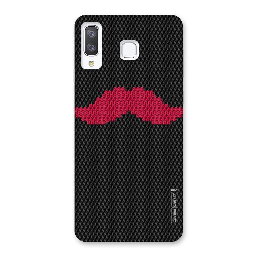 Pink Moustache Back Case for Galaxy A8 Star