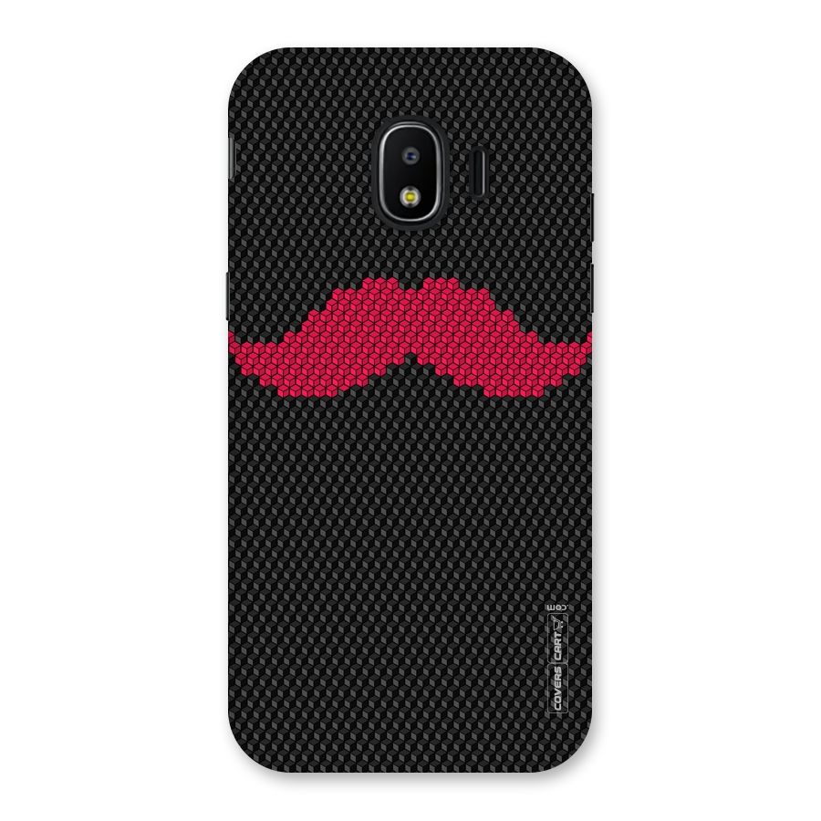 Pink Moustache Back Case for Galaxy J2 Pro 2018