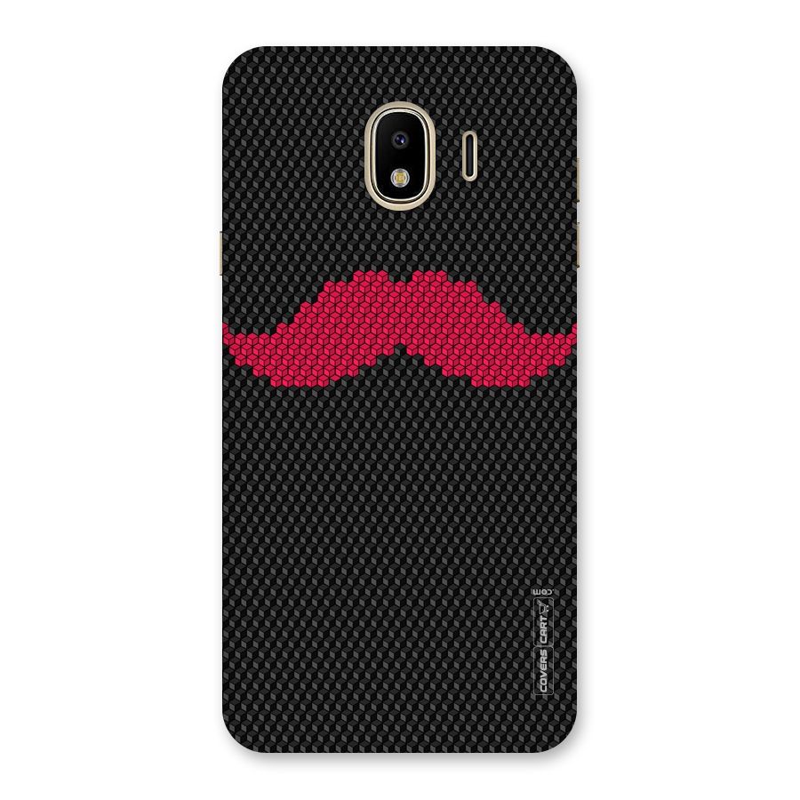 Pink Moustache Back Case for Galaxy J4