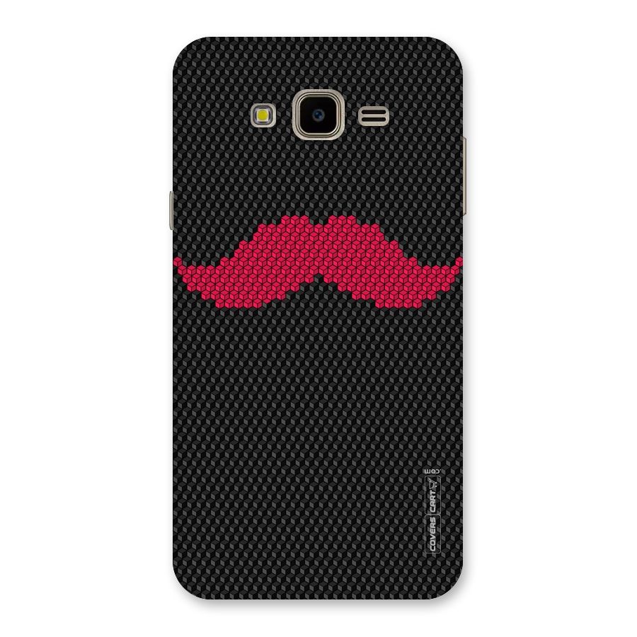 Pink Moustache Back Case for Galaxy J7 Nxt
