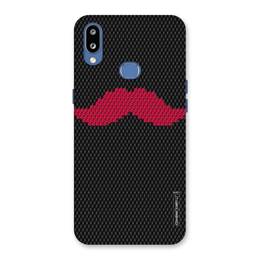 Pink Moustache Back Case for Galaxy M01s