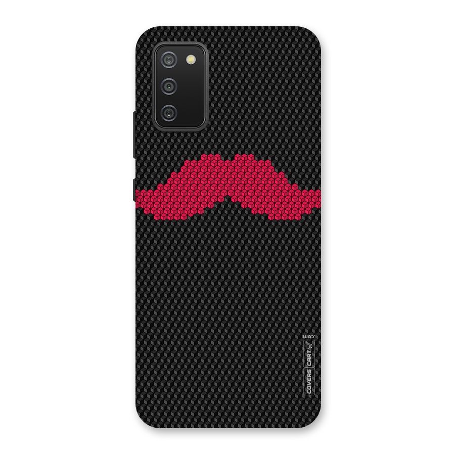 Pink Moustache Back Case for Galaxy M02s