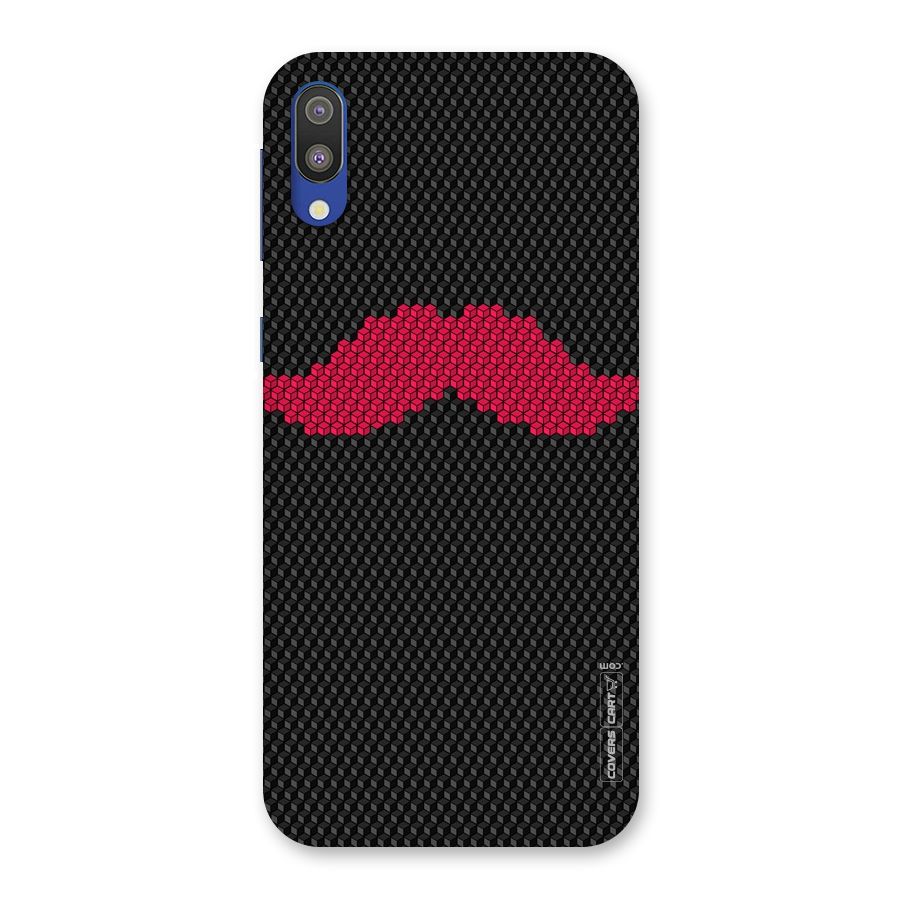 Pink Moustache Back Case for Galaxy M10