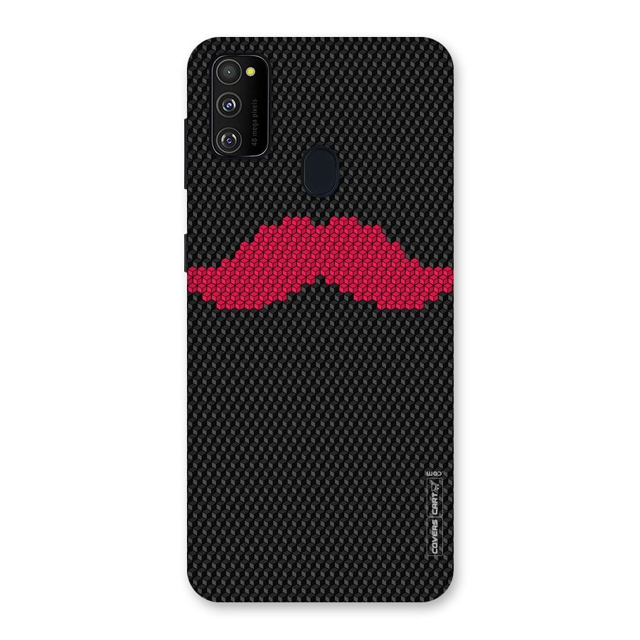 Pink Moustache Back Case for Galaxy M30s