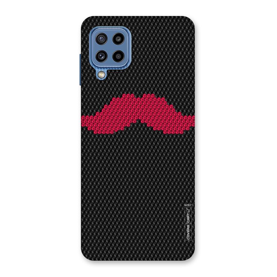 Pink Moustache Back Case for Galaxy M32