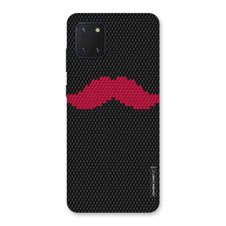 Pink Moustache Back Case for Galaxy Note 10 Lite