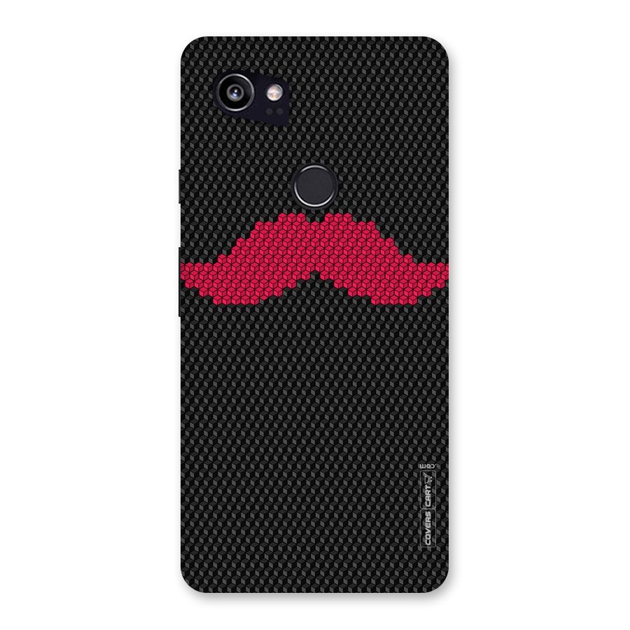 Pink Moustache Back Case for Google Pixel 2 XL