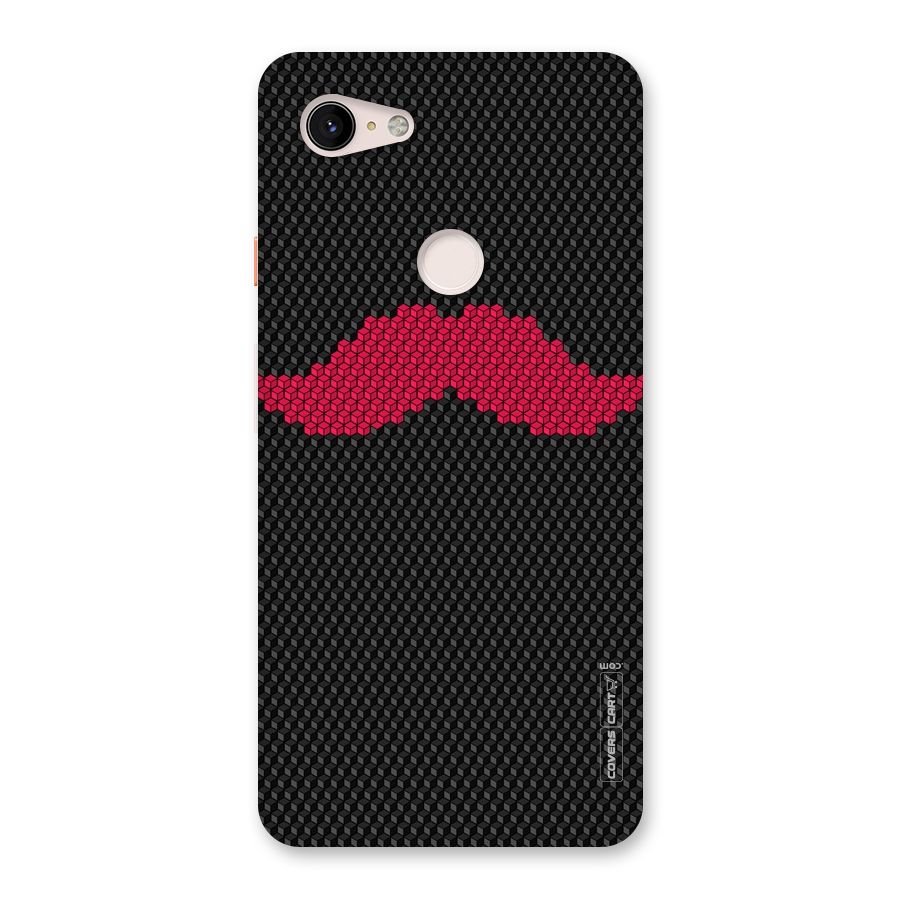 Pink Moustache Back Case for Google Pixel 3 XL