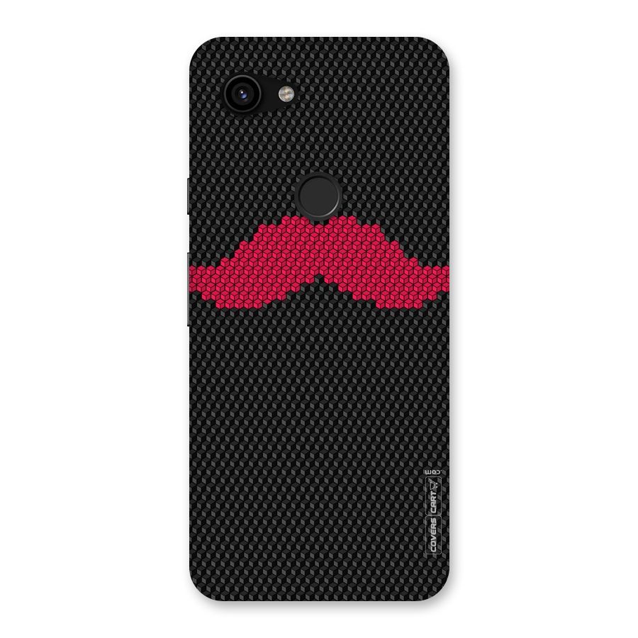 Pink Moustache Back Case for Google Pixel 3a