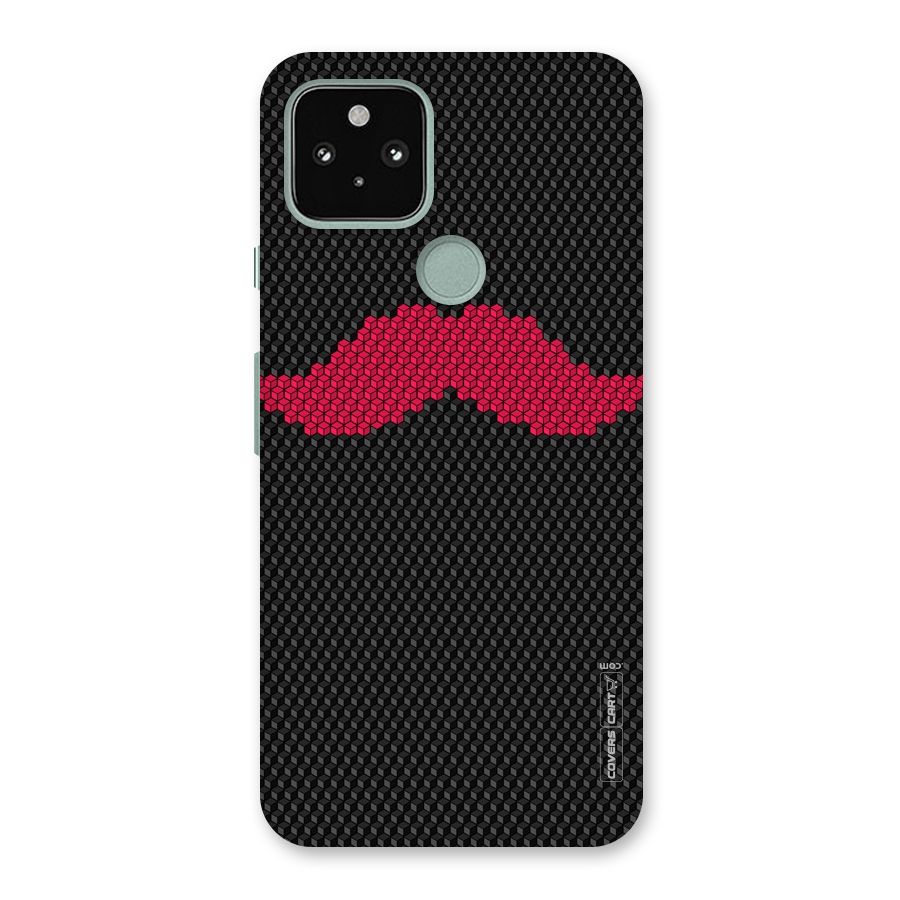 Pink Moustache Back Case for Google Pixel 5