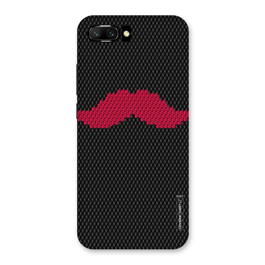Pink Moustache Back Case for Honor 10