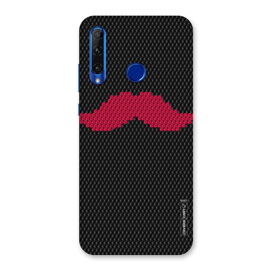 Pink Moustache Back Case for Honor 20i