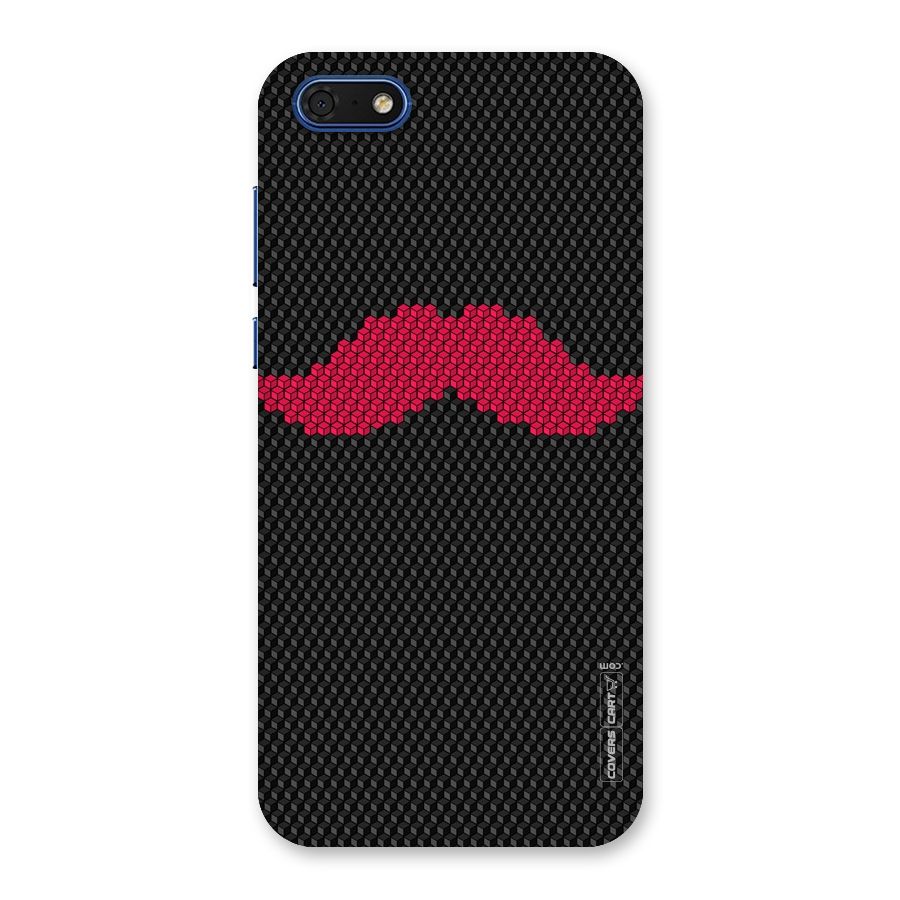 Pink Moustache Back Case for Honor 7s