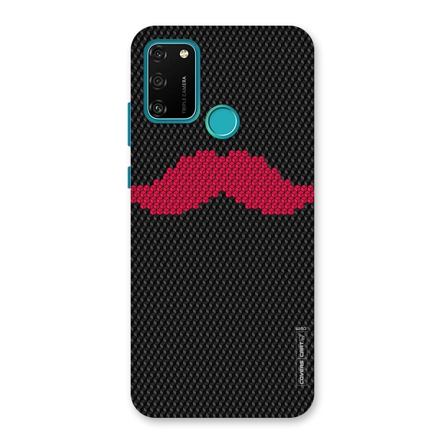 Pink Moustache Back Case for Honor 9A