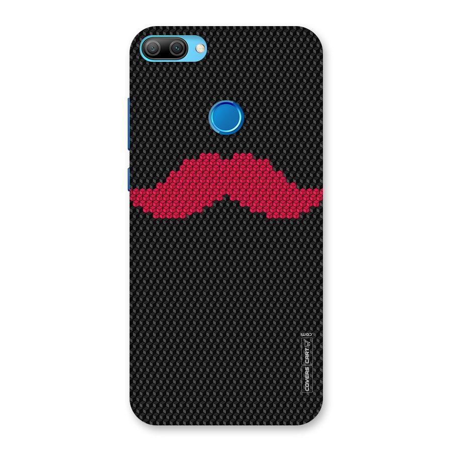Pink Moustache Back Case for Honor 9N
