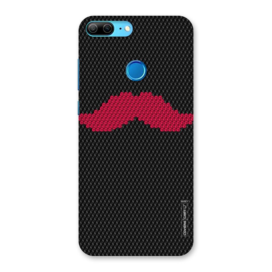 Pink Moustache Back Case for Honor 9 Lite
